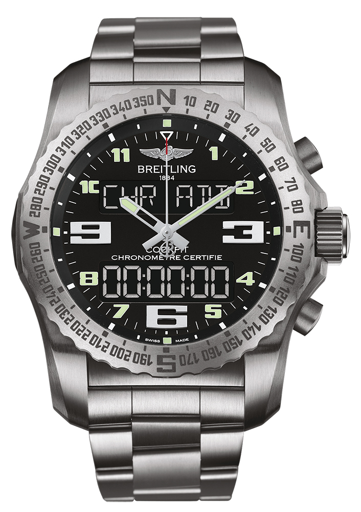 Breitling Professional Cockpit B50 Titanium - Volcano Black EB501022 / BD40 / 176 replica watches